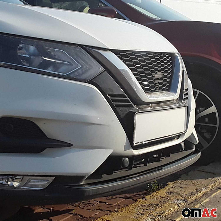 OMAC Chrom Edelstahl Kühlergrill Kompatibel mit Nissan Qashqai J11 FL 2017-2021 - 1 TLG Frontgrill S
