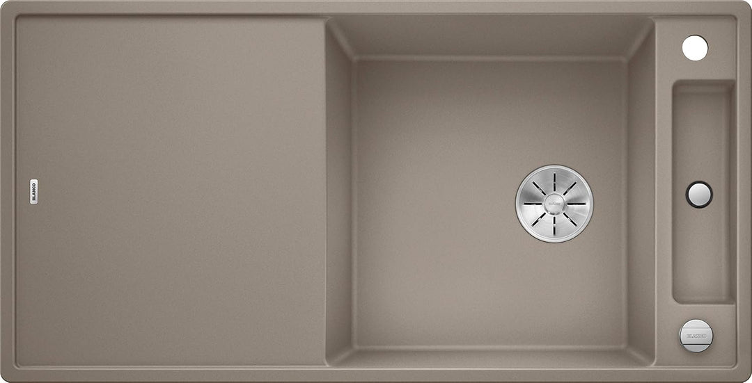 BLANCO AXIA III XL 6 S | SILGRANIT tartufo | Einbauart: Einbau von Oben | reversibel | mit Holzschne