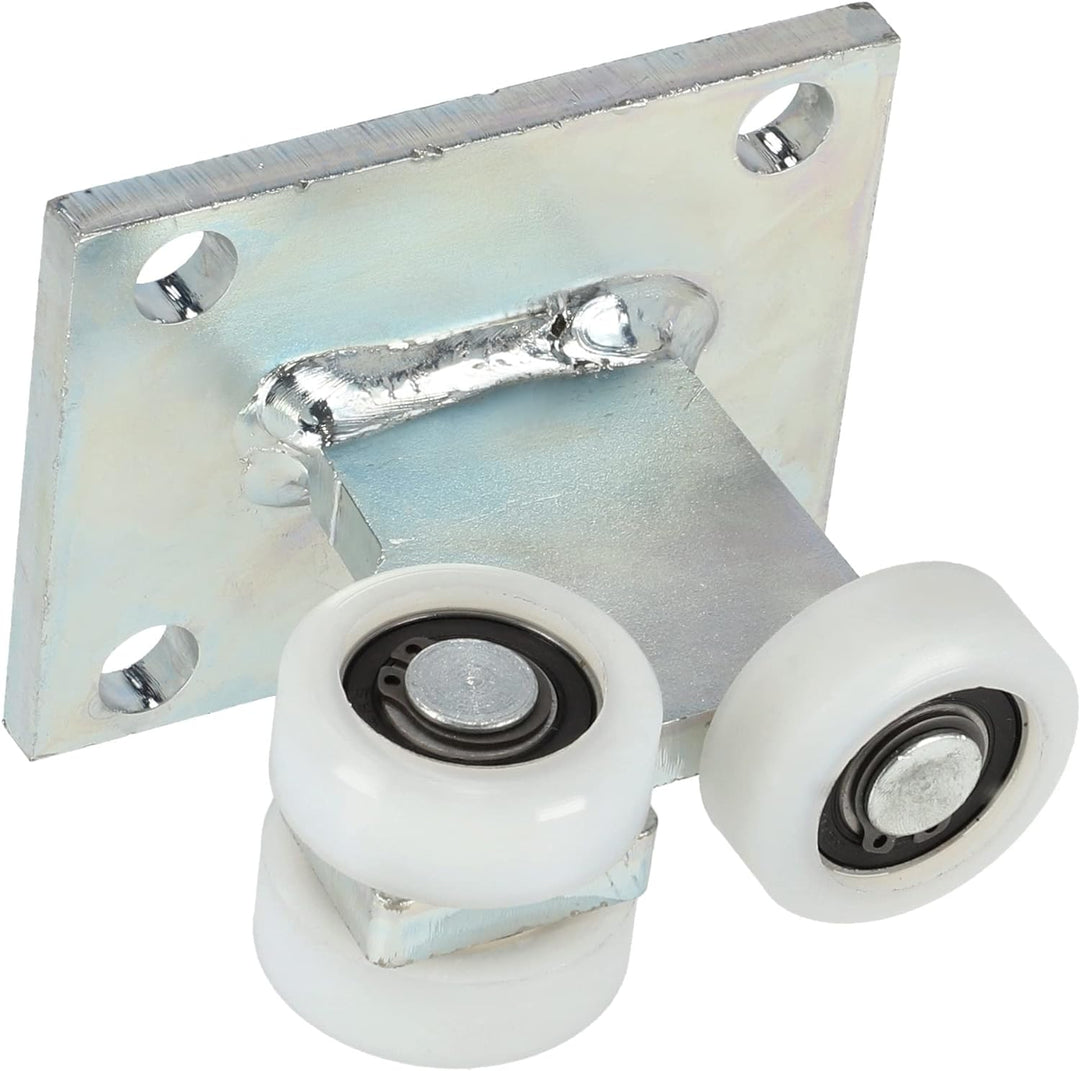 KOTARBAU® 2er Set Laufrolle für Schiebetor ohne Höheneinstellung ⌀ 43 mm 3 Rollen Robuste Ausstattun