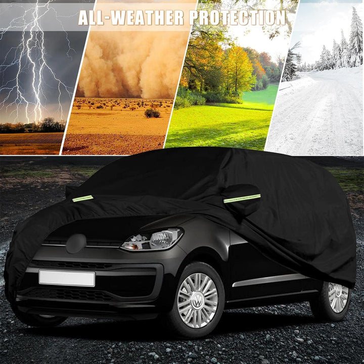 Autoabdeckung Wasserdicht Kompatibel mit VW UP 2011-2024, Atmungsaktiv Vollgarage Autoplane für Rege