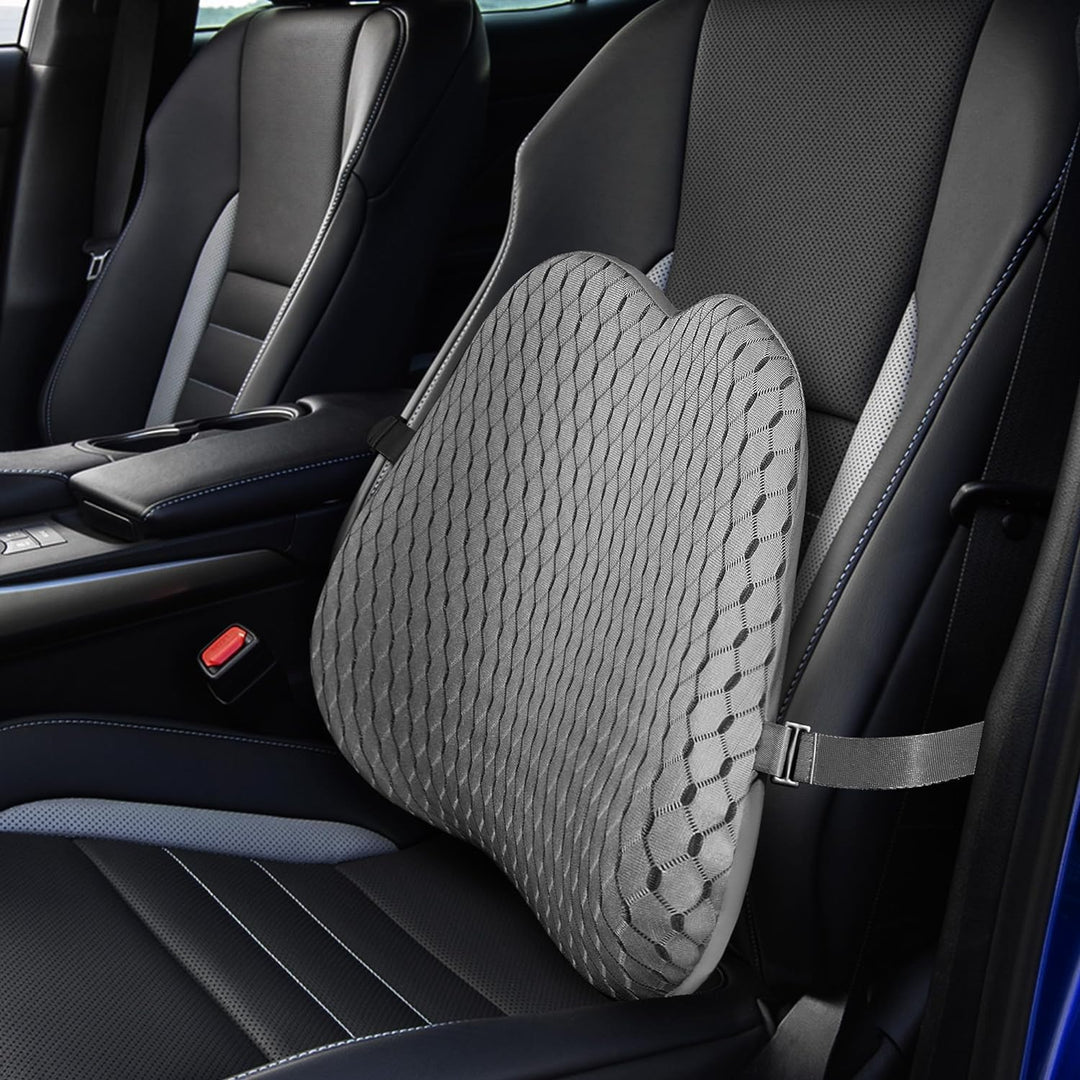 Livtribe Rückenkissen,Memory Foam Lendenkissen Auto,Ergonomisches Lendenwirbelstützkissen für Bürost