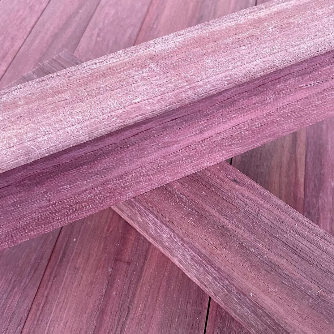 ECI Purple Heart Amaranth Kantel 40 x 400 mm Drechsel-Holz Ton Klang Violett Holz 400mm, 400mm