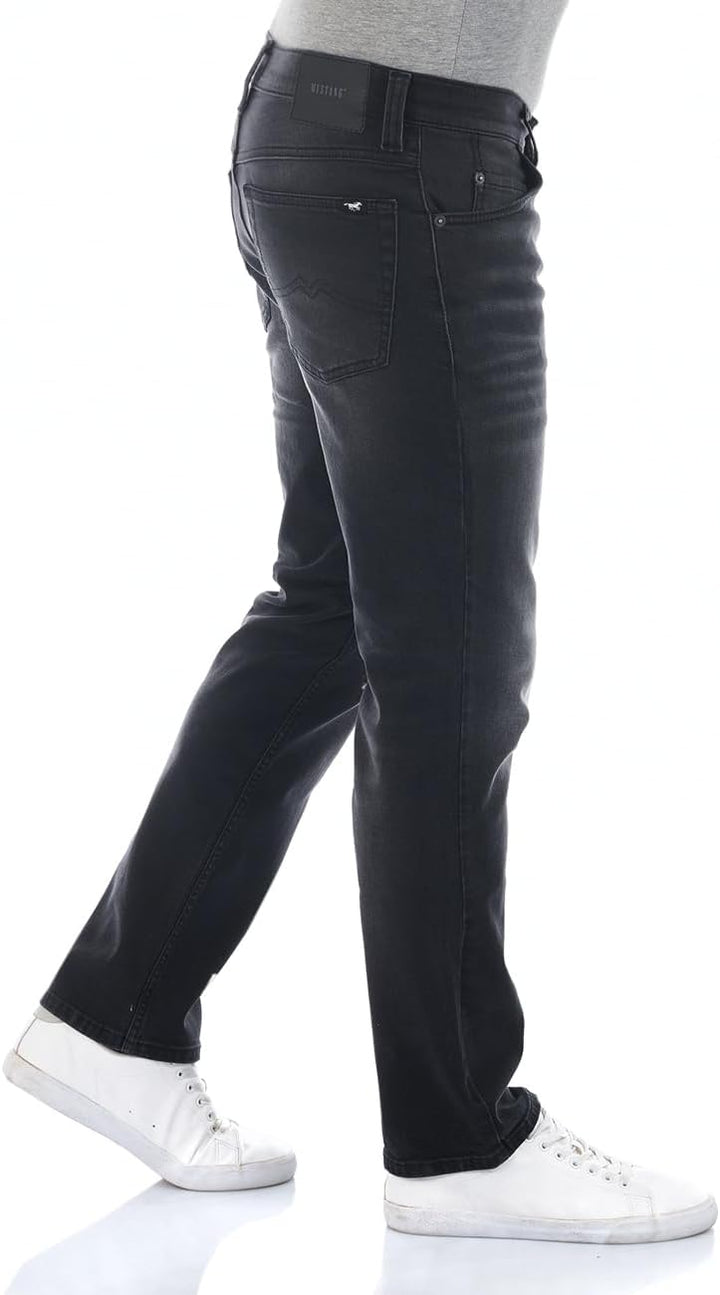 MUSTANG Herren Jeans Tramper Straight Fit Jeanshose Hose Denim Stretch Baumwolle Blau Schwarz w30 w3