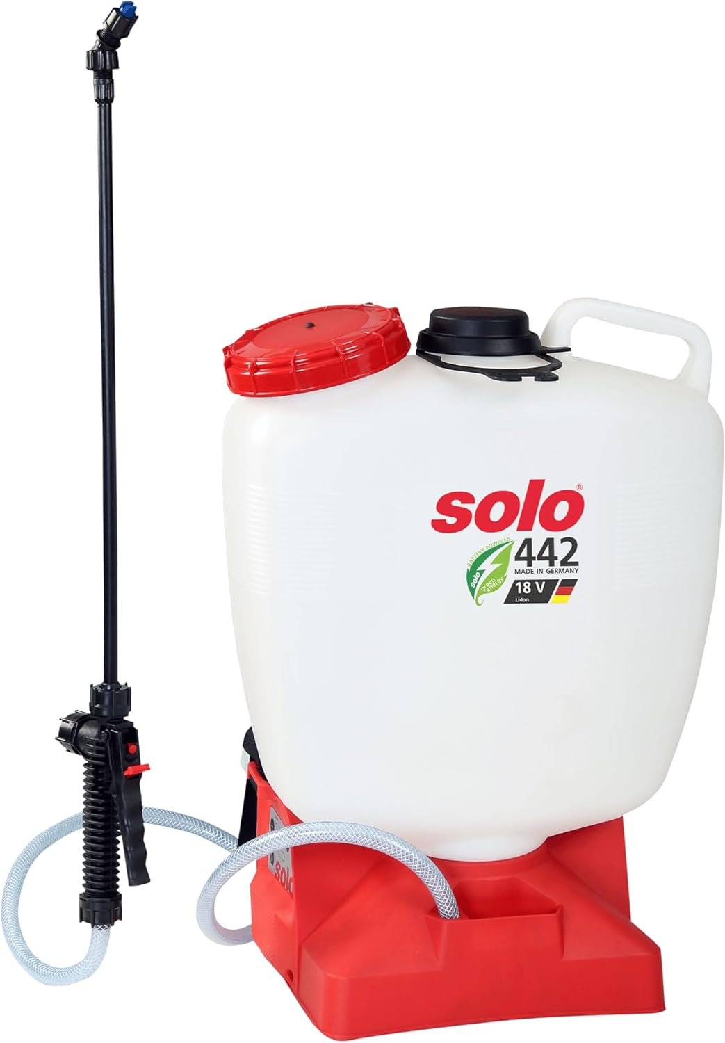 Solo 442 Akku Rückenspritze - Drucksprüher Made in Germany, Weiss