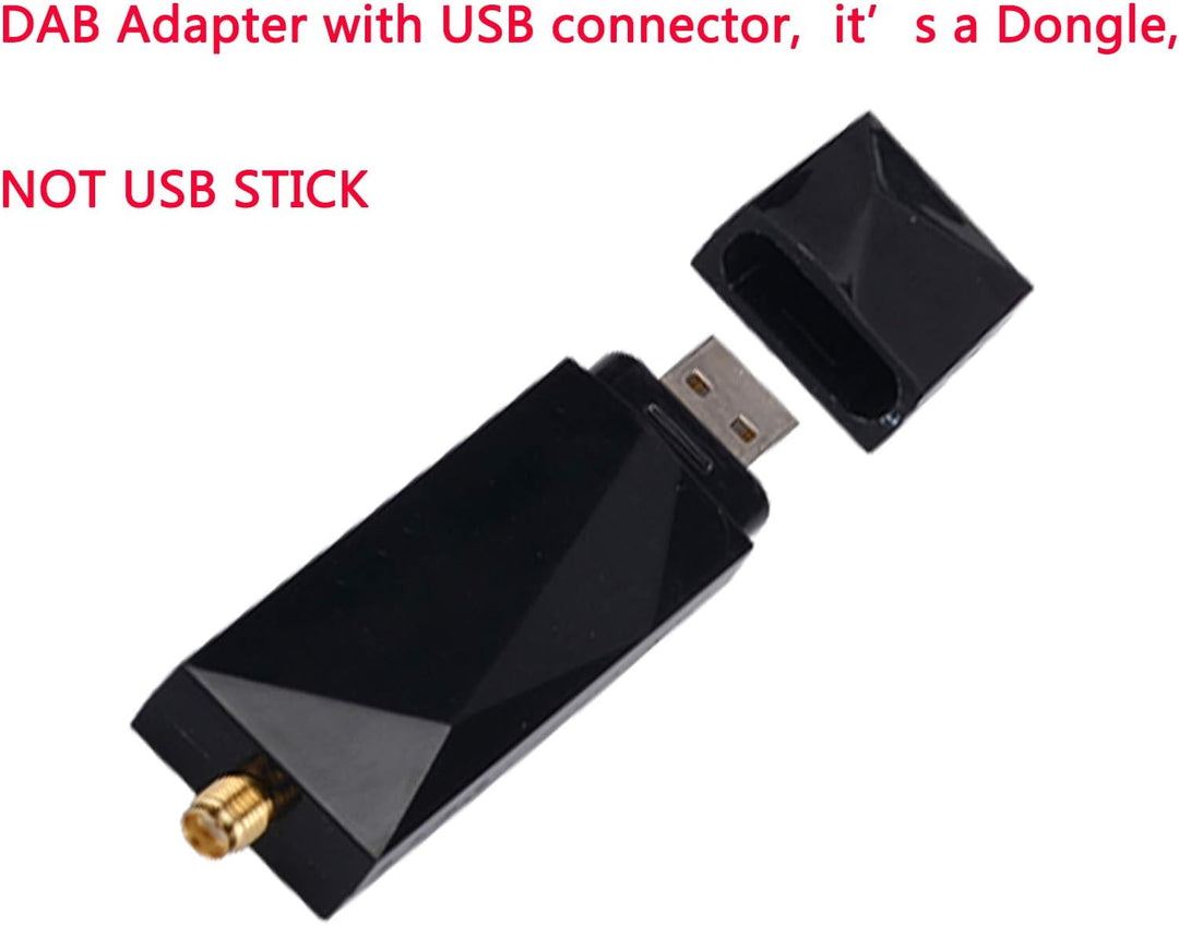 LEXXSON Auto DAB/DAB+Digitalradio Tragbarer DAB+ Radio Tuner Empfänger mit Antenne USB Dongle für di