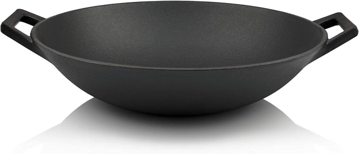 BBQ-Toro Gusseisen Wok I Ø 35,5 cm I Wokpfanne, Gusspfanne, Pfanne I induktionsgeeignet