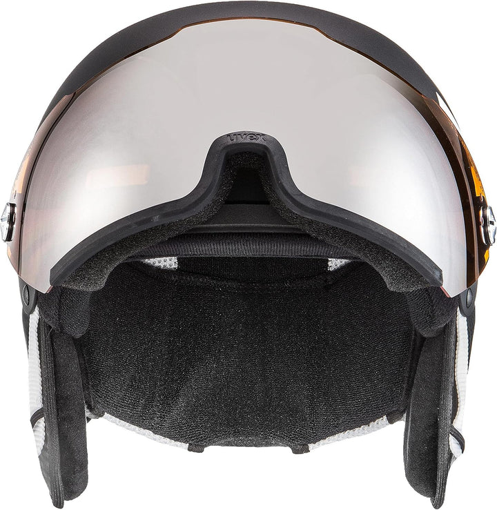 uvex hlmt 500 visor - Skihelm für Damen und Herren - mit Visier - individuelle Grössenanpassung - bl