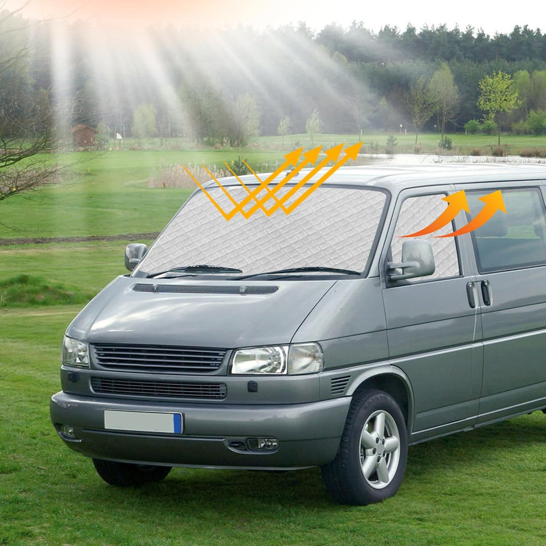 Thermomatte Fahrerhaus passend für VW T4, Luxus Thermomatten Fahrerhaus Innen Temperaturkontrollschu