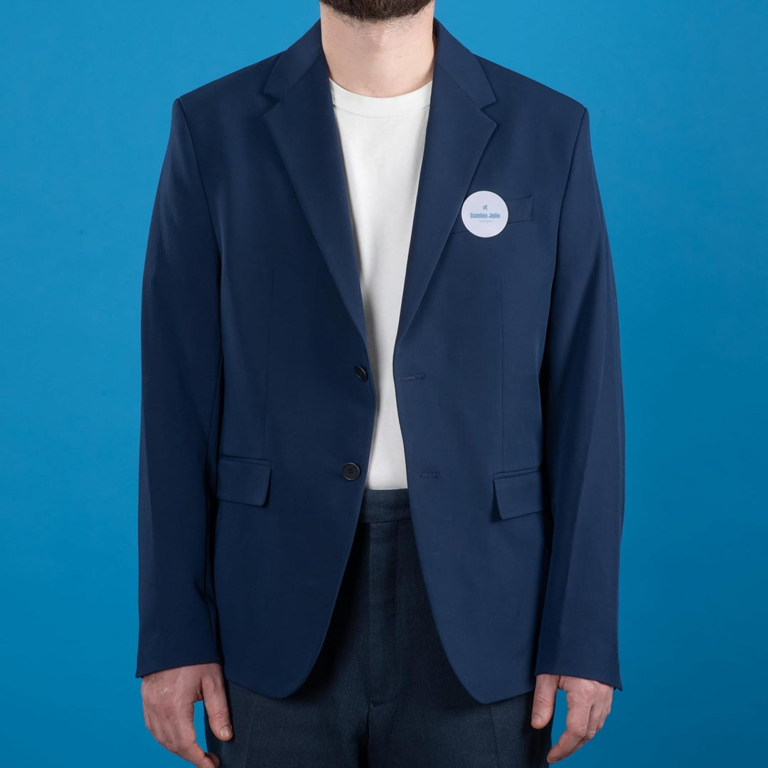 240 Namensschilder selbstklebend rund aus Seide Acetat Laser weiss Ø51 mm (L4781) weiss 51 mm Rund,