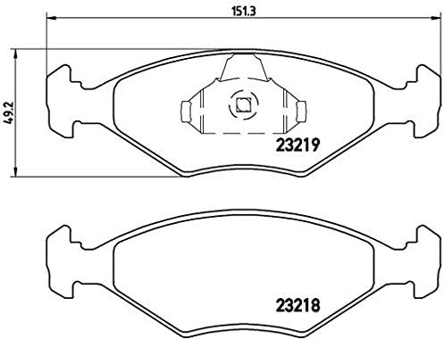 Brembo P23132 Vordere Bremsbeläge, Anzahl 4