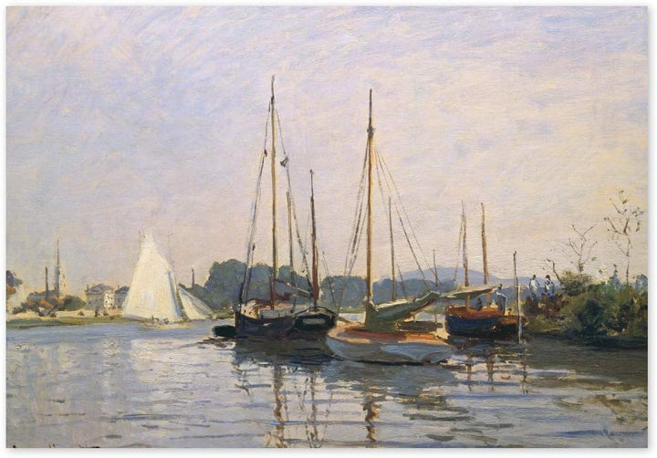JUNIWORDS Poster, Claude Monet, Segelboote in Argenteuil, 85 x 60 cm, 85 x 60 cm