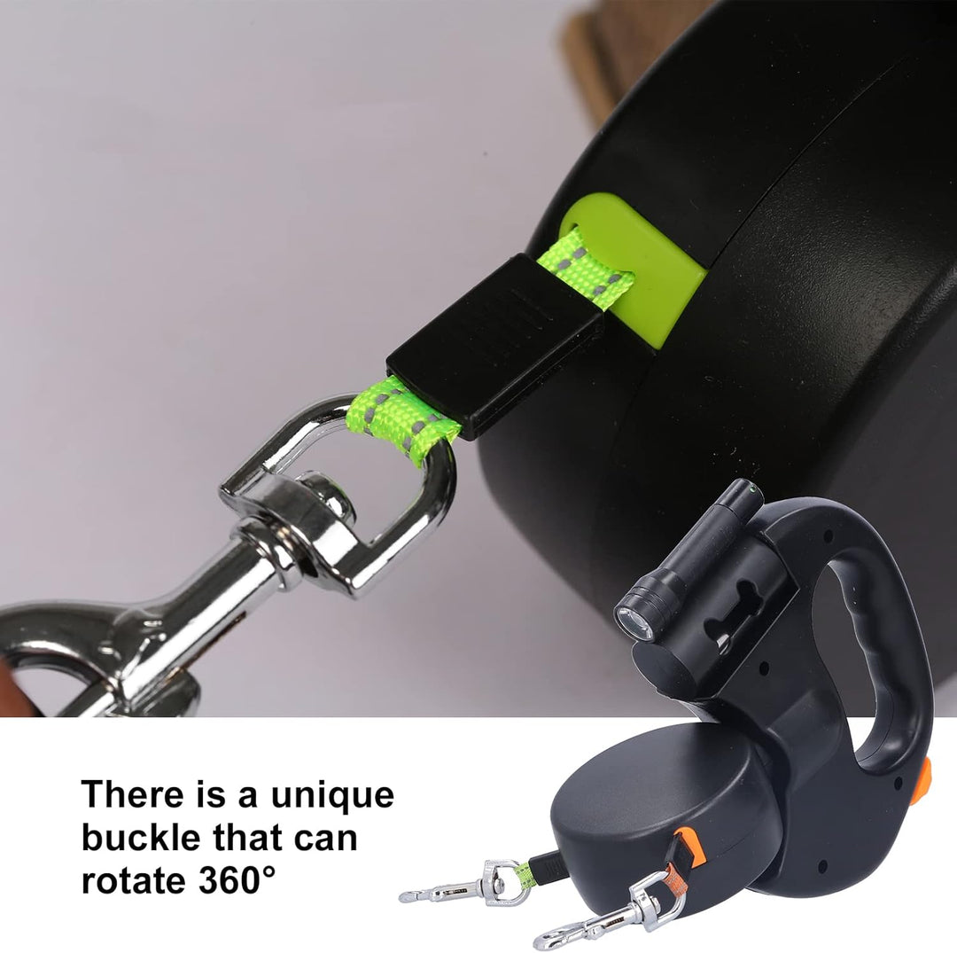 Nimomo Hundeleine, Automatische Leinen Hundeleine Einziehbare Doppel-Hundeleine Dog Lead Pet Leash 1