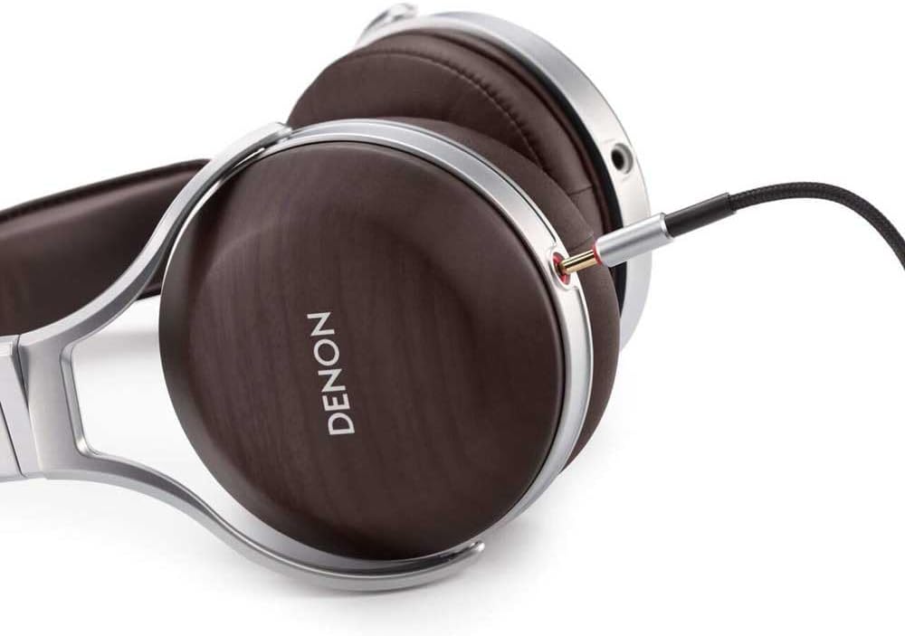Denon AHD5200EM Premium-Over-Ear-Kopfhörer Zebraholz