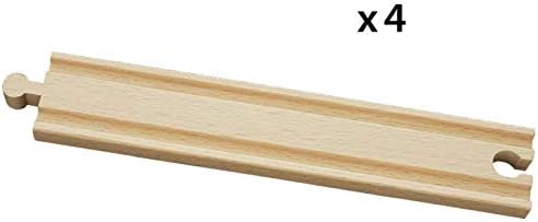 BRIO 33341000-1/1 Gerade Gleise (D) (Packung mit 2) Einheitsgrösse (Packung mit 2), Einheitsgrösse (