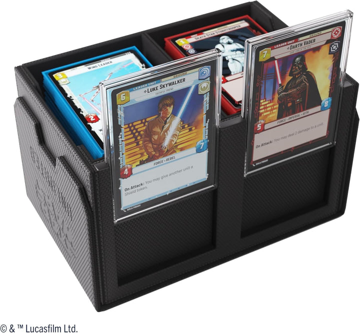 Gamegenic, Star Wars: Unlimited Double Deck Pod (Black) Schwarz, Schwarz