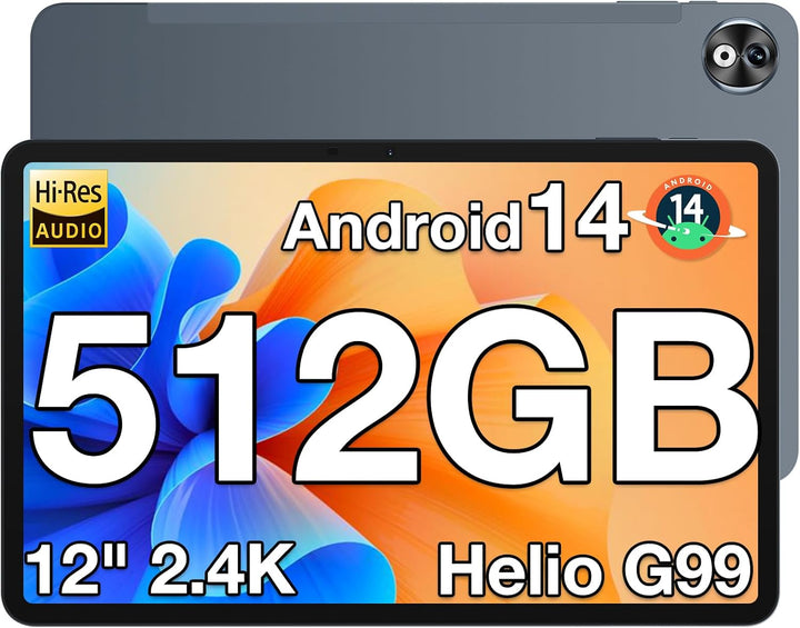DOOGEE T40PRO Tablet Android 14 Helio G99 Tablet 12 Zoll,20GB RAM 512GB ROM(2TB TF) Drawing Tablet L