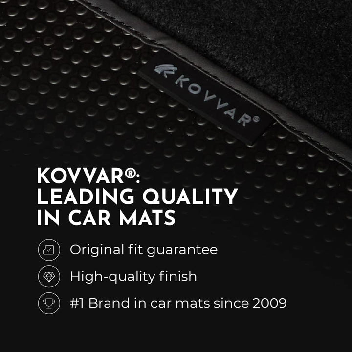 Kovvar DuoGrip Gummi Fussmatten passend für Renault Master | 2010-2024 | Ausführung: Wohnmobil | 1-t