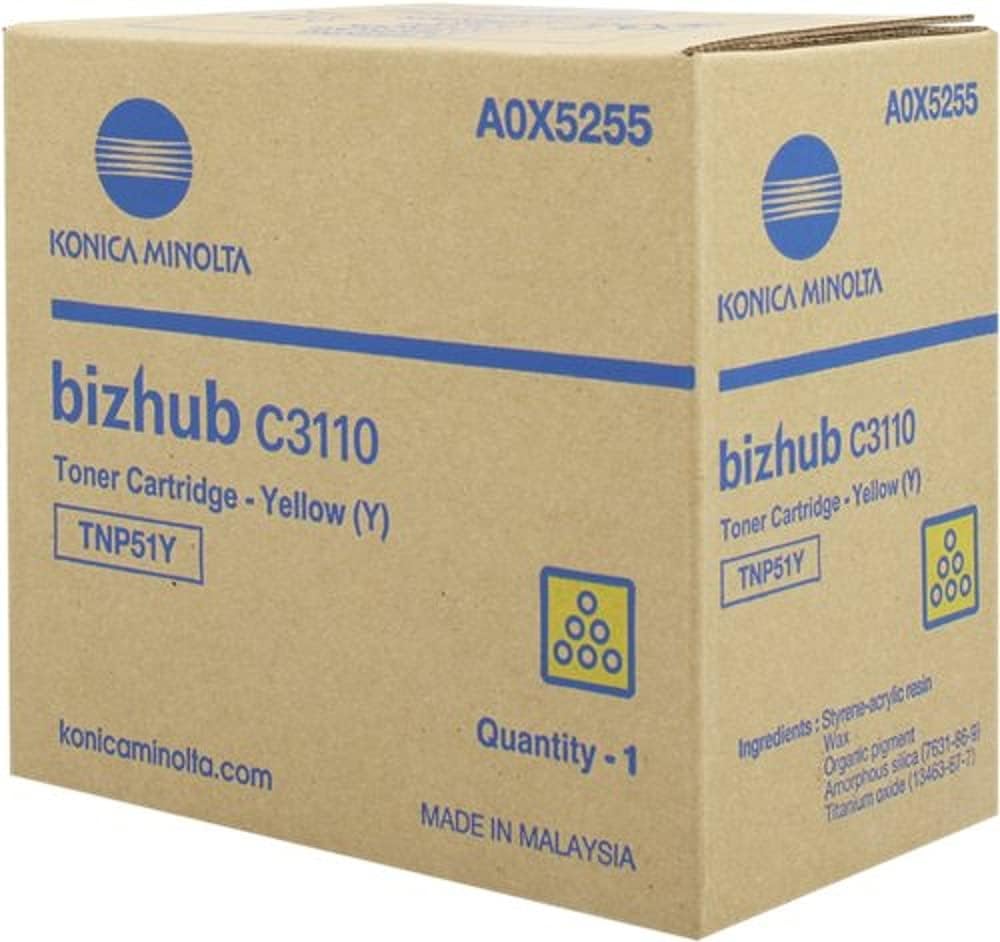 Konica Minolta A0X5255 Toner gelb 5000 Seiten TNP51Y