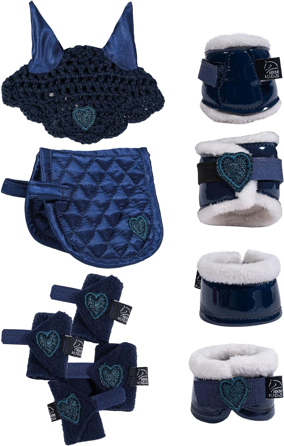 HKM Cuddle Pony Riding Set Einheitsgrösse Dunkelblau, Einheitsgrösse Dunkelblau