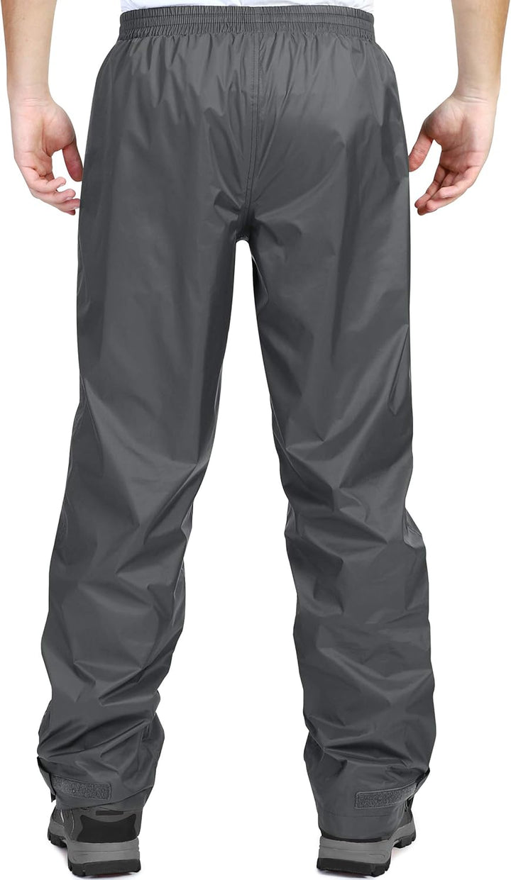 33,000ft wasserdichte Regenhose für Herren Leichte Regenhose Winddichte Outdoorhose zum Wandern Camp