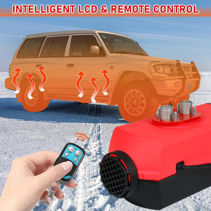 Randaco Standheizung Diesel, 5KW 12V Diesel Lufterhitzer, Luft Dieselheizung mit Fernbedienung & Ölp