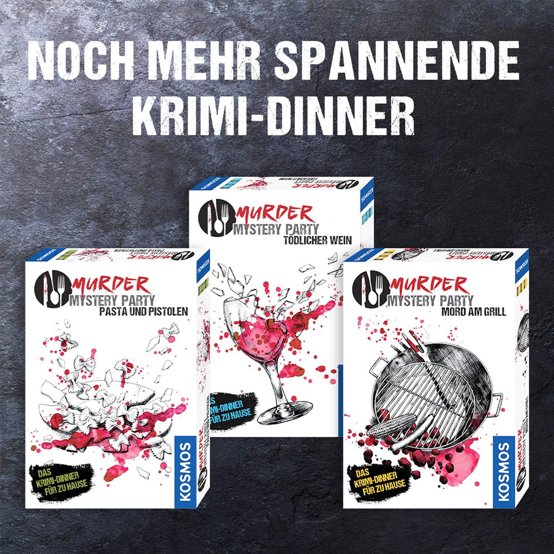 Kosmos Murder Mystery Party - Tödlicher Wein + Mord am Grill - Das Krimi-Dinner für zu Hause, Komple