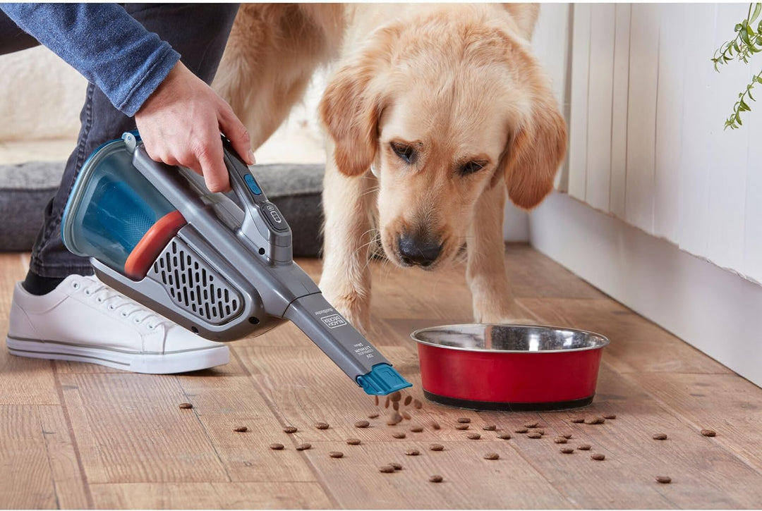 Black+Decker Lithium Dustbuster BHHV320J mit Cyclonic Action – 12V, 25AW, Akku Handstaubsauger mit a