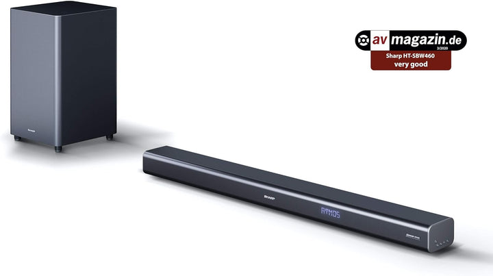 SHARP HTSBW460 3.1 Soundbar 440W (USB, Bluetooth, HDMI, Optisch, AUX-IN (3,5mm), 4K, Breite: 95cm),