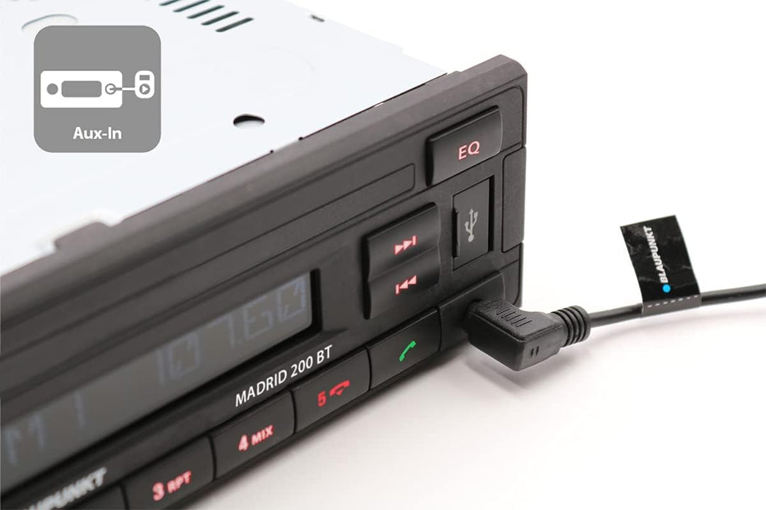 Blaupunkt Madrid 200 BT | Bluetooth, RDS Tuner, Freisprecheinrichtung, USB, Aux-In