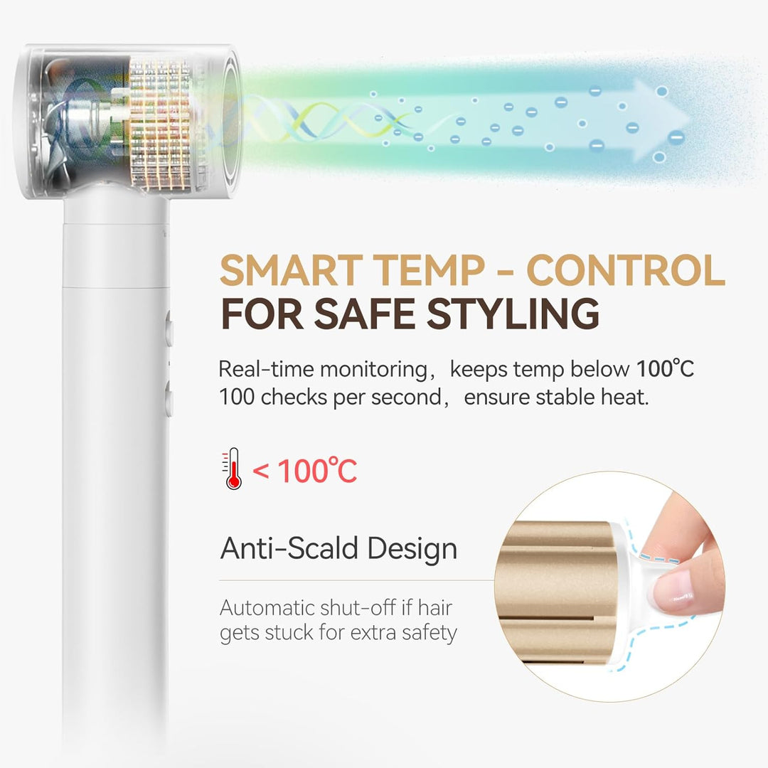 ANLAN 4 in 1 Föhnbürste MultiStyle Haarstyling Geräte Air Styler with Haartrockner, Glättbürste, Loc