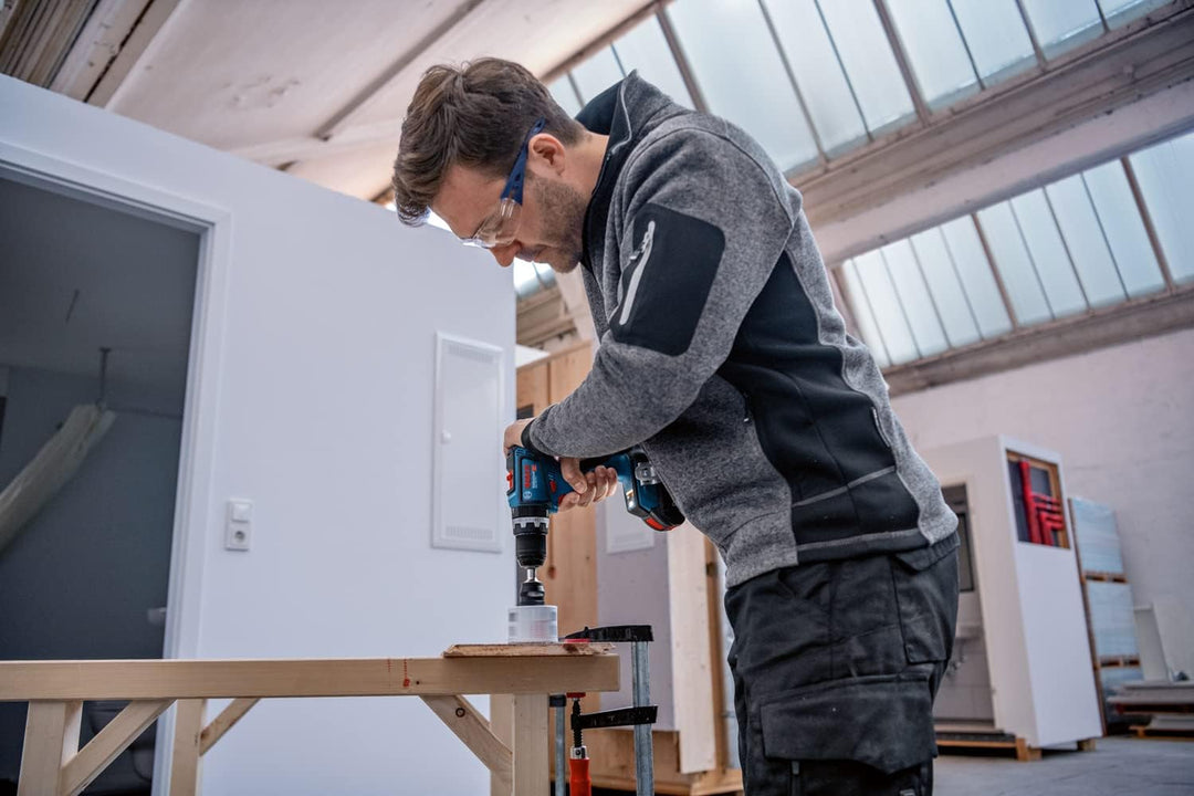 Bosch Professional 18V System Akku Schlagbohrmaschine GSB 18V-90 C (inkl. 2x ProCORE-Akkus 4.0Ah, Sc