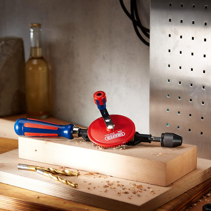 Draper 13838 Doppel-Ritzel Handbohrer, 8 mm, 3/8-Zoll Bohrfutter