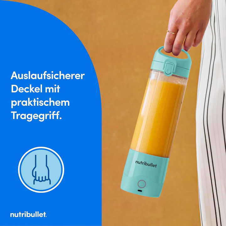 nutribullet Stabmixer, Stabmixer, 475ml BPA frei, Mini-Mixer, Multifunktionsmixer, USB-C Ladegerät,
