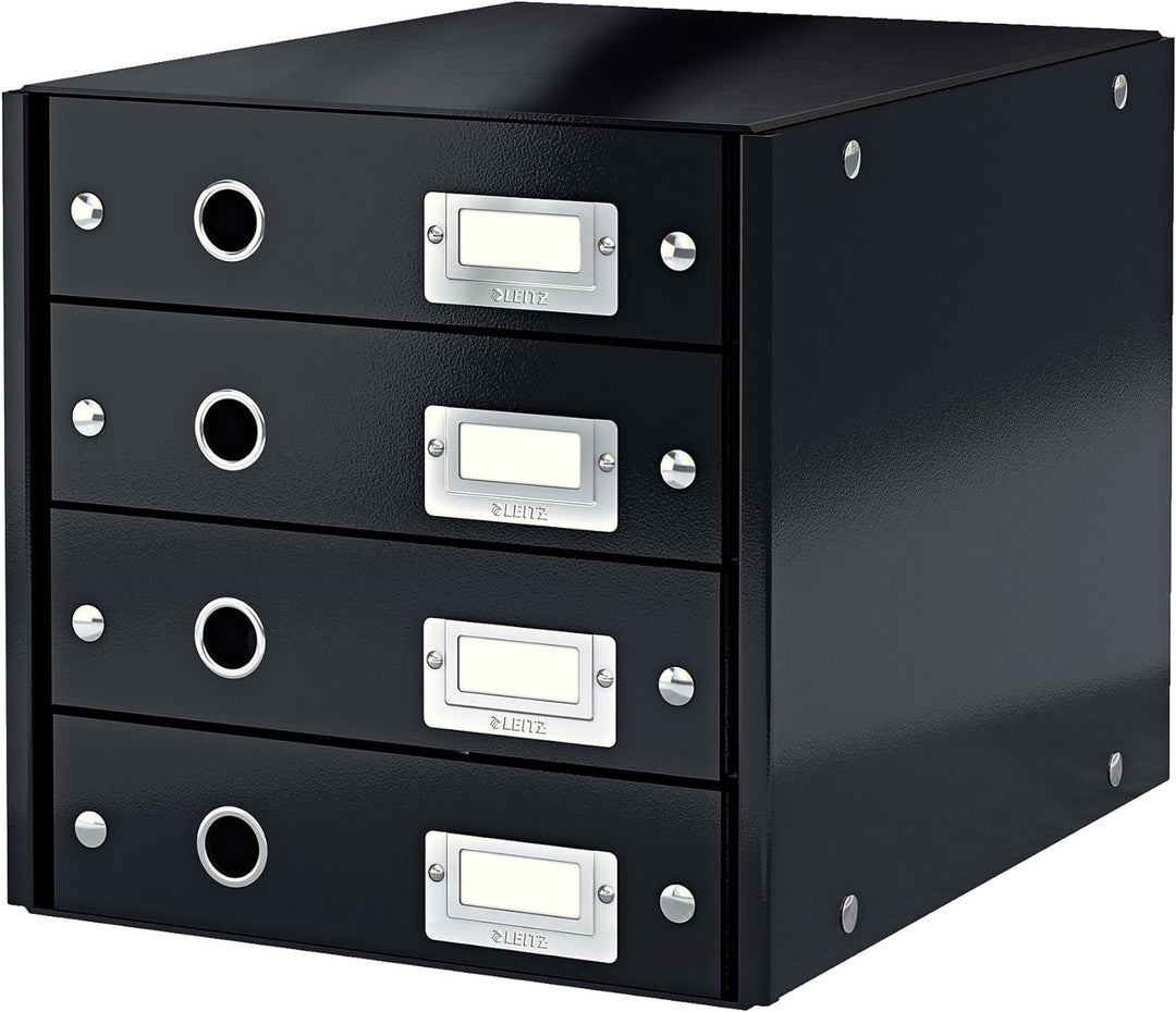 Leitz Click & Store Schubladenset, 4 Schubladen, A4, schwarz, 60490095 4 Schubladen Schwarz, 4 Schub