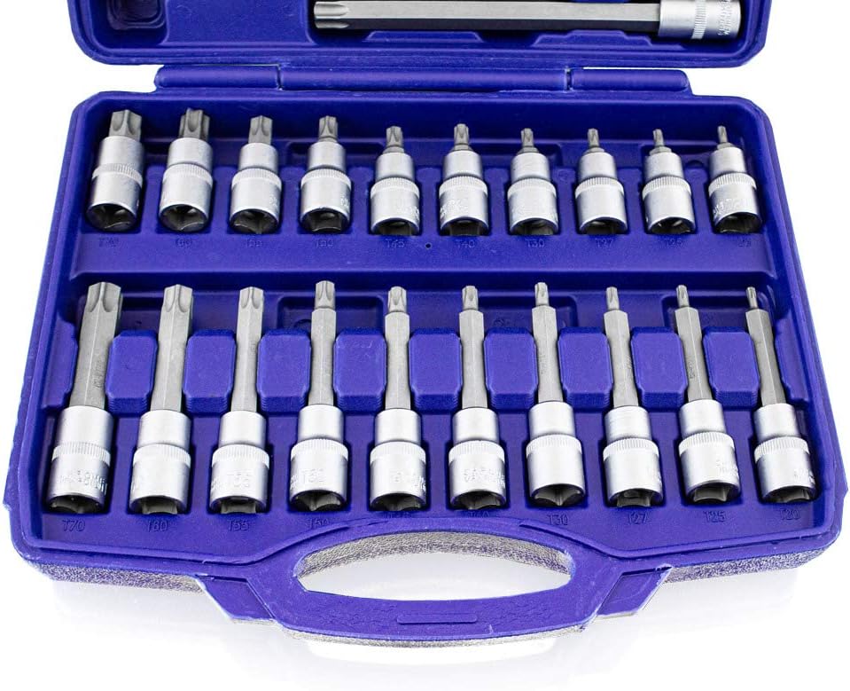 BITUXX 32 tlg Innen Torx Steckschlüssel Werkzeug Set Stecknuss Nuss Satz