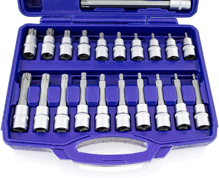 BITUXX 32 tlg Innen Torx Steckschlüssel Werkzeug Set Stecknuss Nuss Satz