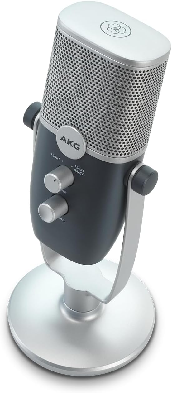 AKG Pro Audio Ara Professionelles USB-C Kondensatormikrofon, Dual Pattern Audio Capture Modes für Po
