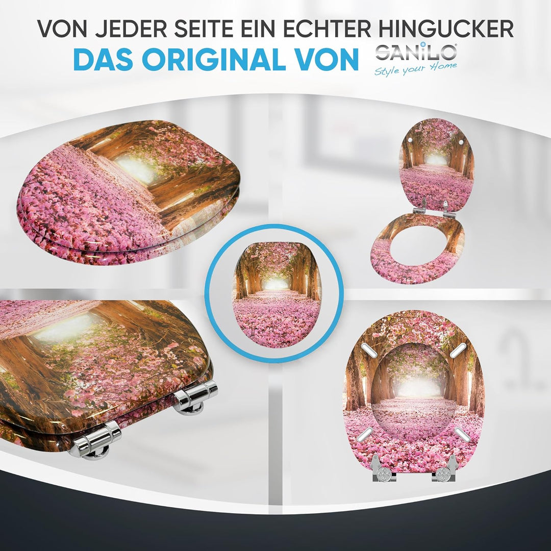 Sanilo WC Sitz mit Absenkautomatik, viele neue Toilettendeckel zur Auswahl, hochwertige Oberfläche,