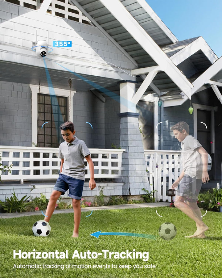 TOAIOHO 5MP Überwachungskamera Aussen Kamera Überwachung Aussen 2,4/5Ghz WLAN IP Kamera Outdoor Auss