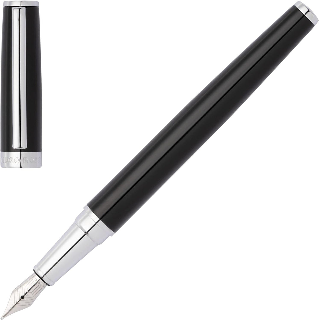 Hugo Boss Schreib-Set HPFP210A (Füllfederhalter & Schreibmappe A4) | Geschenkbox