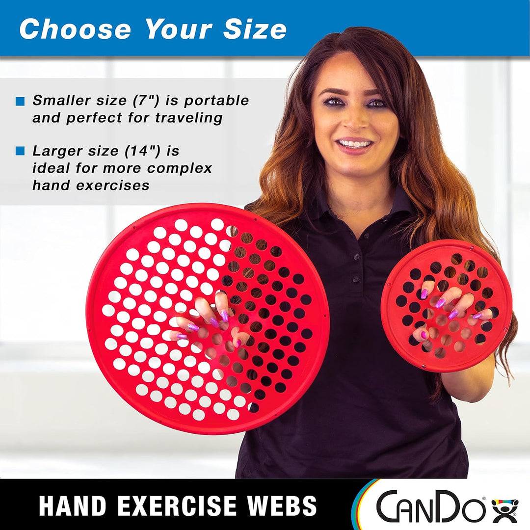CanDo Power-Web Handtrainer, Handtrainer Web, Durchmesser 35,6 cm, rot (leicht) red / light 36 cm, r