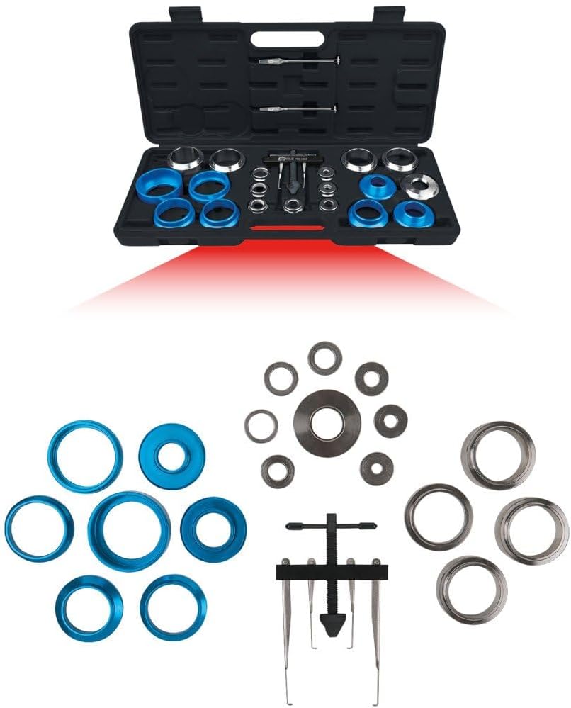 KS Tools 700.1280 Wellendichtring und Simmerring Montagewerkzeug-Satz, 24-TLG