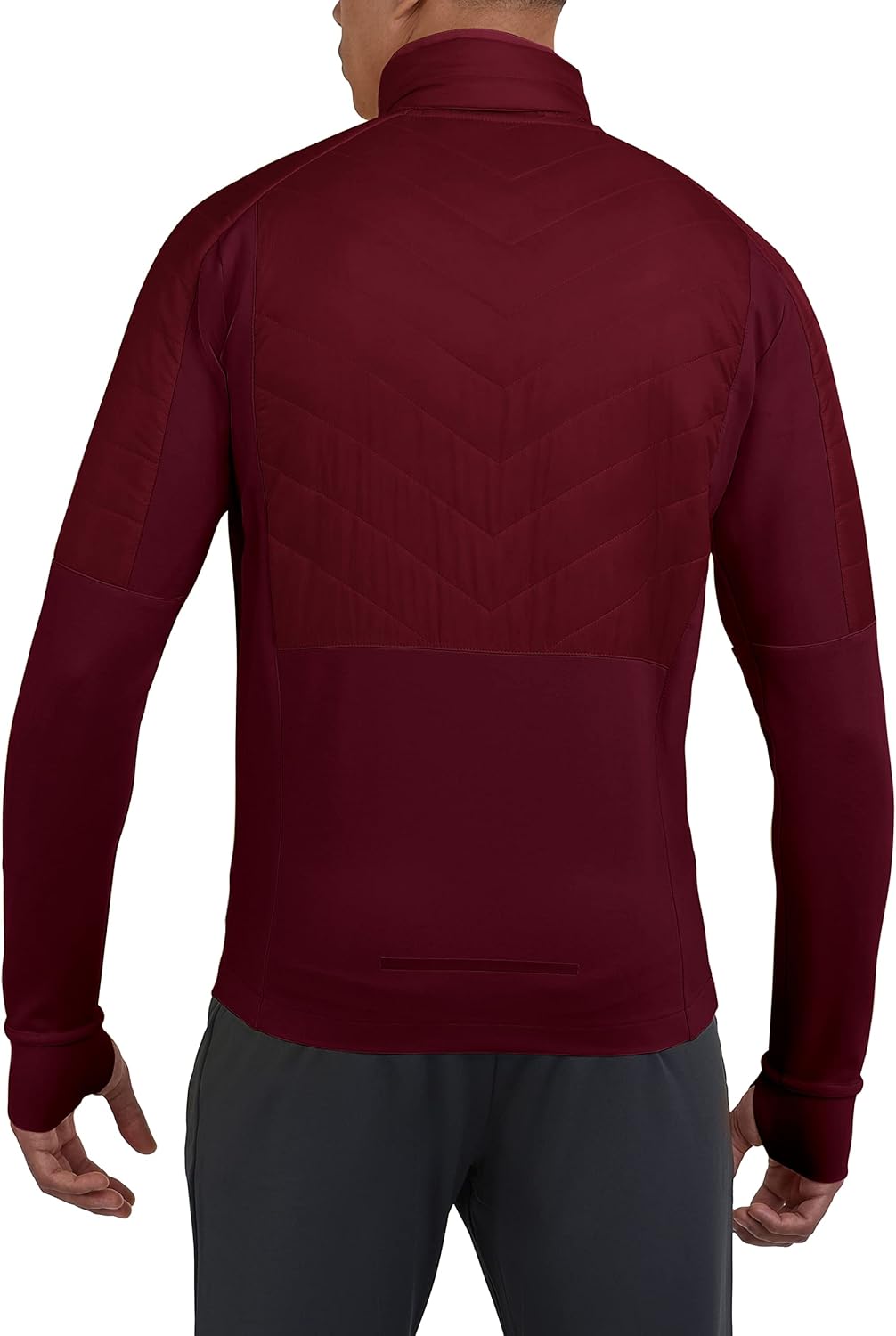 TCA Herren Excel Runner ganzjährige, leichte, wasserabweisende verstaubare Laufjacke M Cabernet, M C