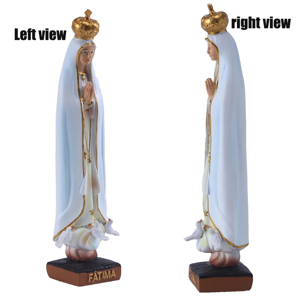 QIANLING 20,3 cm H Our Lady of Fatima Figuren, religiöse Geschenke, Our Lady of Fatima, Statue, kath