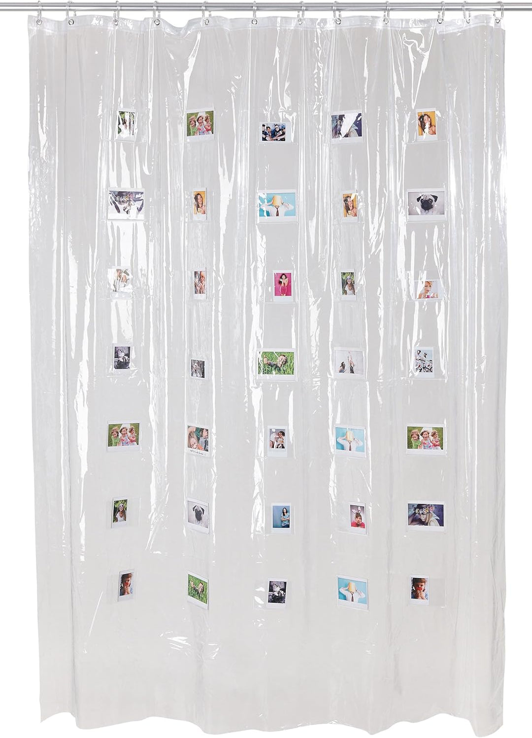 INSTAX Wide Shower Curtain Klar 20 Instax Wide-Bilder Duschvorhang, Klar 20 Instax Wide-Bilder Dusch