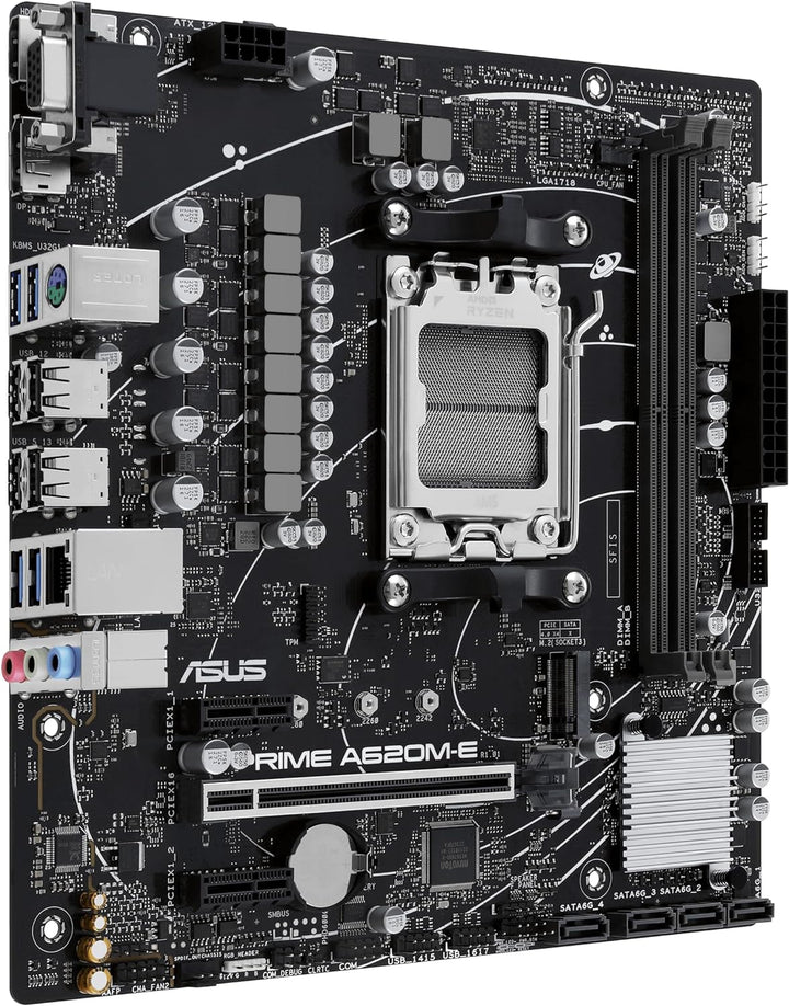 ASUS Prime A620M-E-CSM Mainboard Sockel AMD A620 (Ryzen 7000, Micro-ATX, DDR5 Speicher, PCIe 4.0, BI
