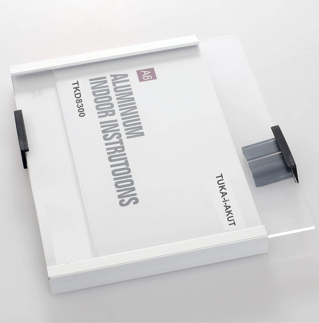 TUKA-i-AKUT 5st. Büro Türschild A6, Aluminium und Acryl Abdeckung, Büroschild zum selbst beschriften