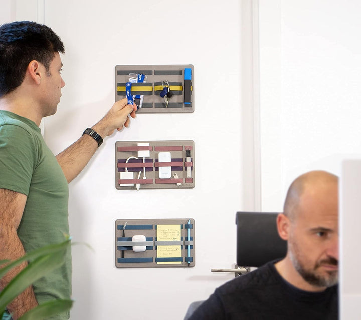 Beblau | SHIFT PRO | selbstklebender tragbarer Tech-Organizer für Laptops u. Rucksack | Büro u. Zuha