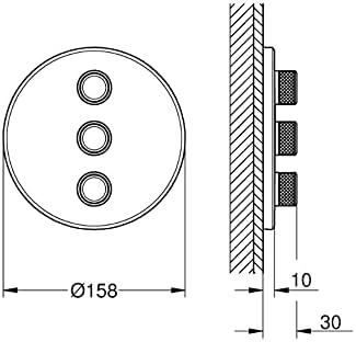 GROHE Grohtherm SmartControl | Brause- & Duschsystem - Thermostaterweiterung mit 3-fach Unterputzven