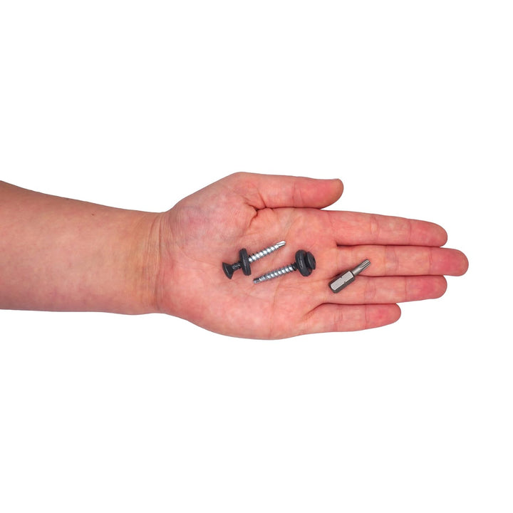 (250 Stück) Metall Dacheindeckung Torx Schrauben 4,8 x 35 mm lackierte Selbstbohrschrauben mit EPDM